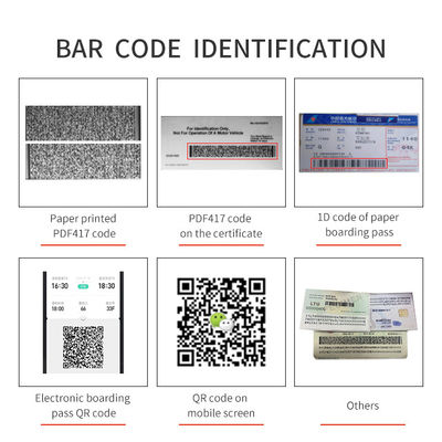 Een moeiteloze Sinosecu-paspoort en nationale ID QR-code-scanner voor luchthavencontroleposten