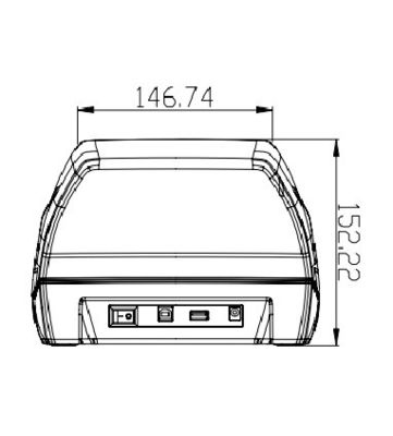 Paspoort- en identiteitskaartlezer USB2.0 Documentscanner voor autoverhuur USB2.0 Interface