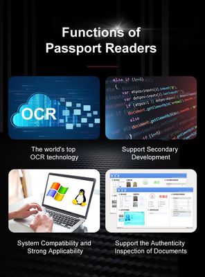 Software Development Kit SDK ID Card Scanner voor Hotel en Airport 175*199*140mm