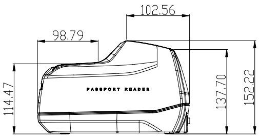 3.0 Megapixel Toegangscontrole Paspoort ID-kaart MRZ Rijbewijs ISO 7816 Chip Reader